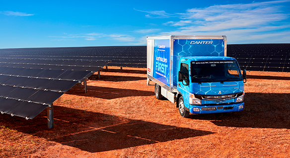 Süverkrüp FUSO eCanter LKW