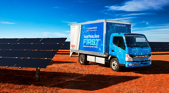 Süverkrüp FUSO eCanter LKW