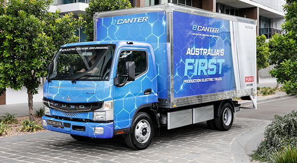 Süverkrüp FUSO eCanter LKW