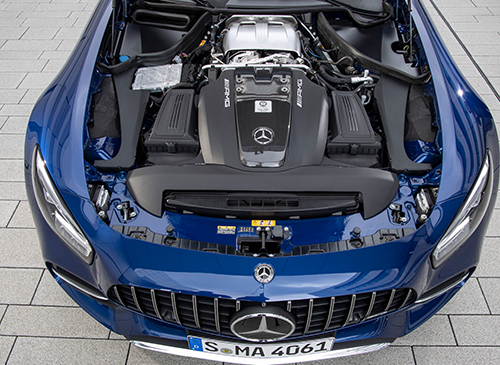 Mercedes-Benz-AMG-GT-Exterieur-Motor-Motorraum-Plakette