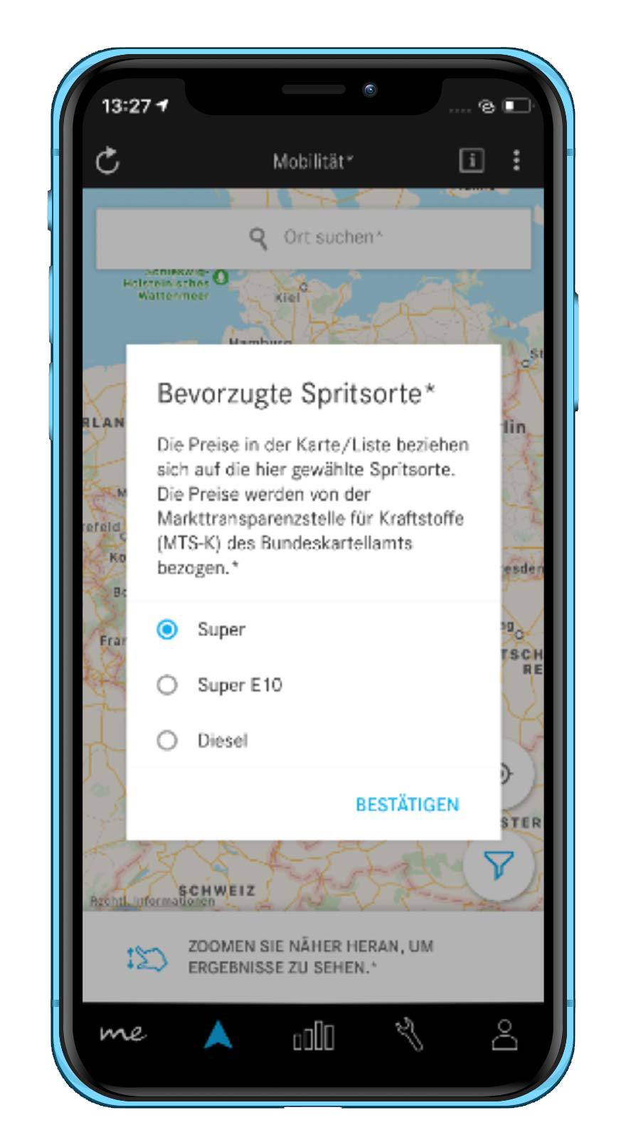 Tanken Standorte