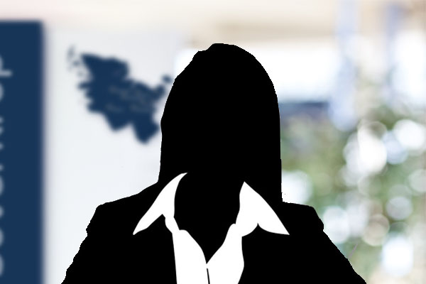Blanko Hintergrund 2020 Frau